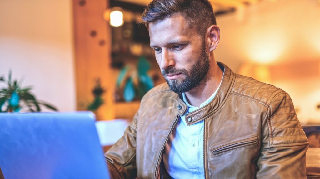 Mann findet online einen Sofortkredit ohne Schufa