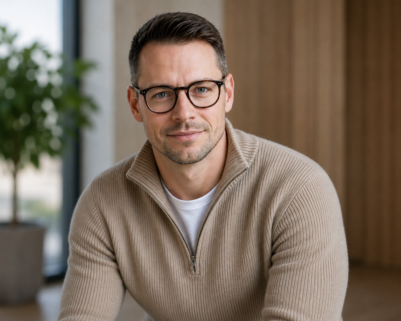 Freundlicher Mann mit Brille als Gesicht von Netkredit24.de